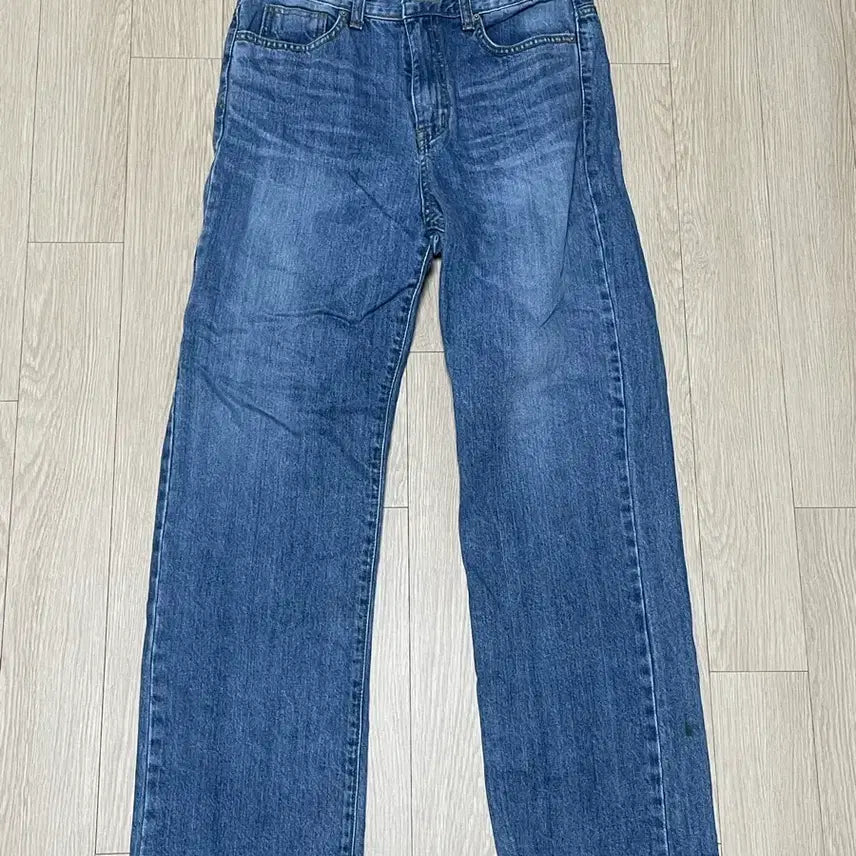 [BUNJANG] Denim Wide Straight Fit Jeans / 청바지 데님 와이드 스트레이트 핏