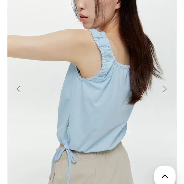 [BUNJANG] Movewarm New Banding Top Mild Sky / 무브웜 New banding top, Mild sky (패드 포함)