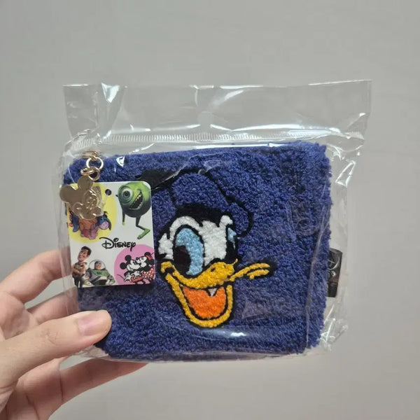 [BUNJANG] Disney Donald Duck Fleece Pouch Blue / 디즈니 도날드덕 뽀글이 파우치 블루