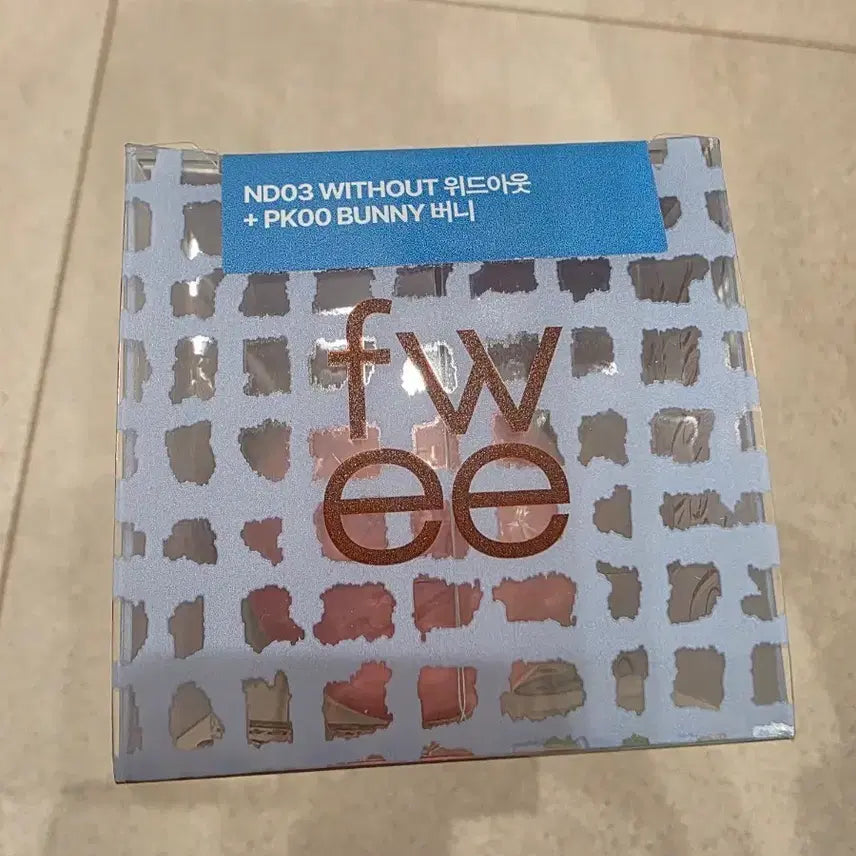[BUNJANG] Fwee Eyeshadow Palette ND03 Without + PK00 Bunny Pudding Pot / fw:ee ND03 위드아웃 + PK00 버니 푸딩팟