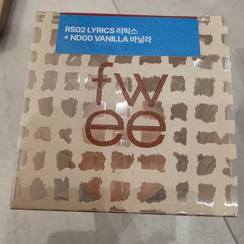 [BUNJANG] FWEE Eyeshadow RS02 Lyric + ND00 Vanilla Pudding Pot / FWEE 아이섀도우 RS02 리릭스 + ND00 바닐라 푸딩팟