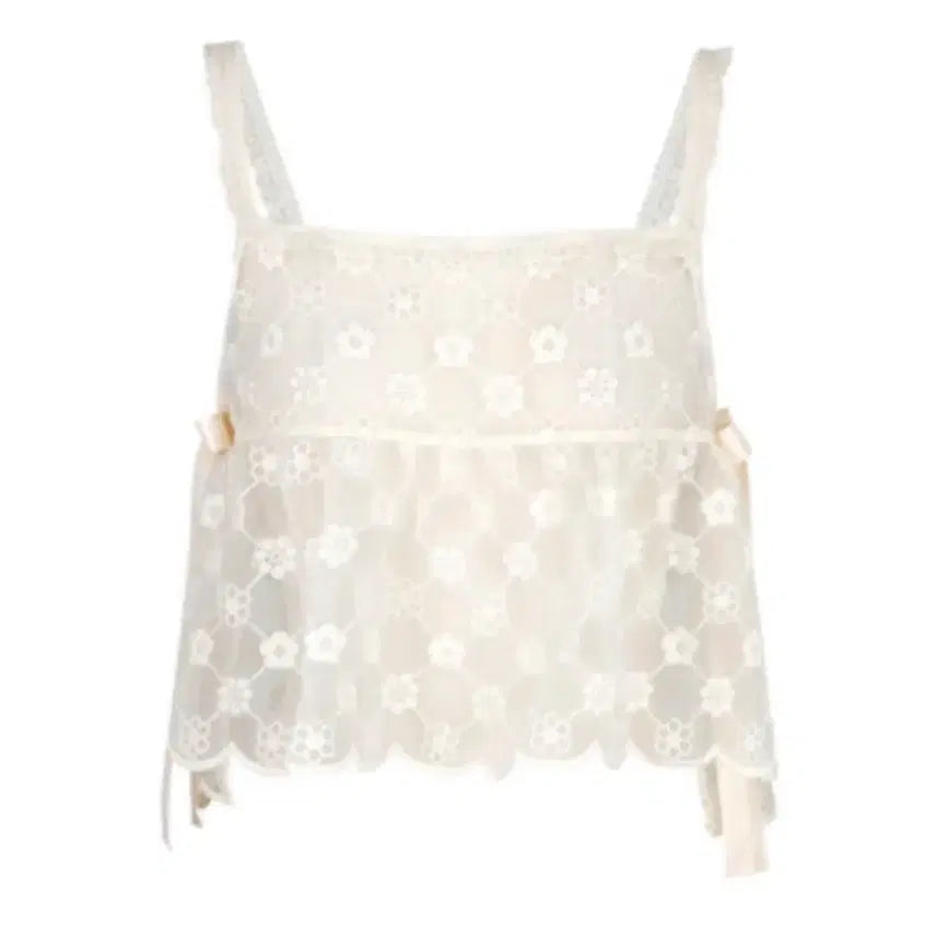 [BUNJANG] Margarin Fingers Flower Lace Bustier / 마가린핑거스 플라워 레이스 뷔스티에