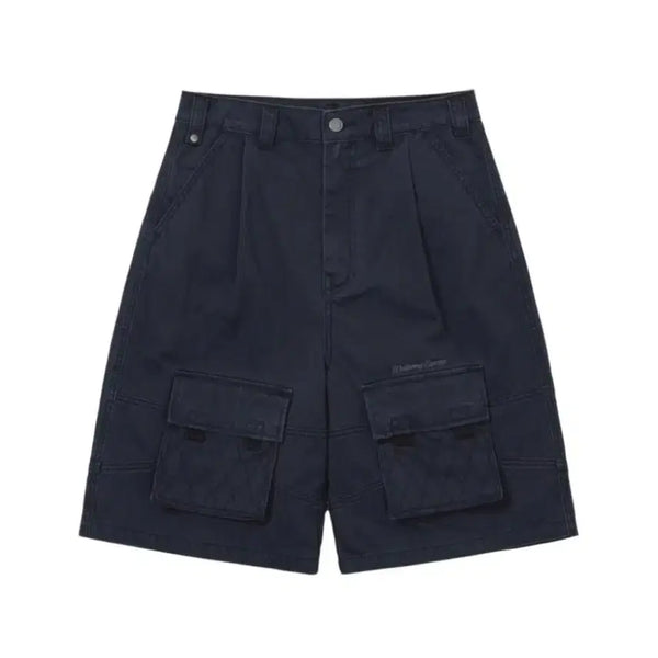 [BUNJANG] Wellbeing Express Washed Cargo Shorts Deep Navy / 웰빙익스프레스 Washed Cargo Shorts Deep Navy