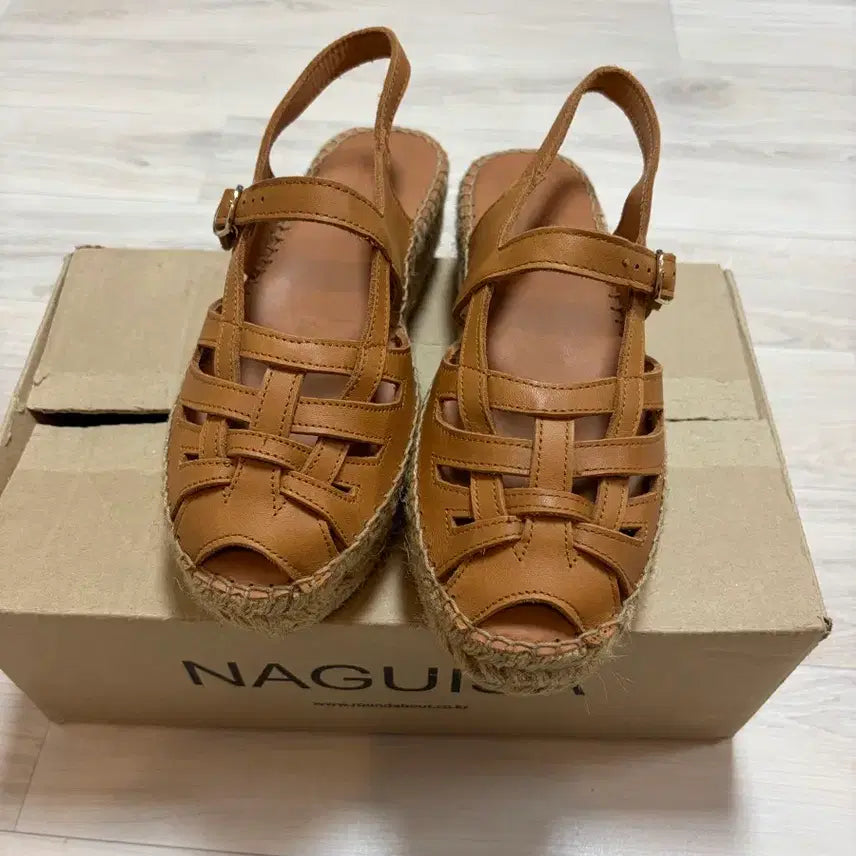 [BUNJANG] Naguisa Thalis Espadrilles New Honey 38 / Naguisa 나귀사 딸리스 (Thalis) 뉴 허니