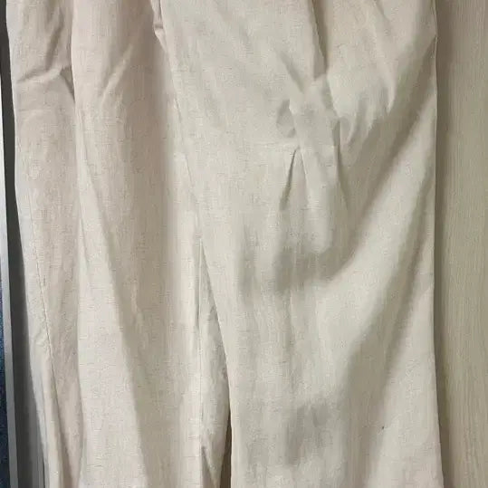 [BUNJANG] ASUVIN Linen Slacks Cream M / 애습 린넨 슬랙스 크림M