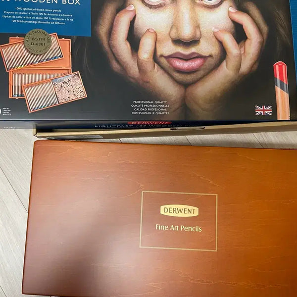 [BUNJANG] Derwent Lightfast 100 Colors Wooden Box Set / 더웬트 라이트패스트 100색 목함 우드케이스