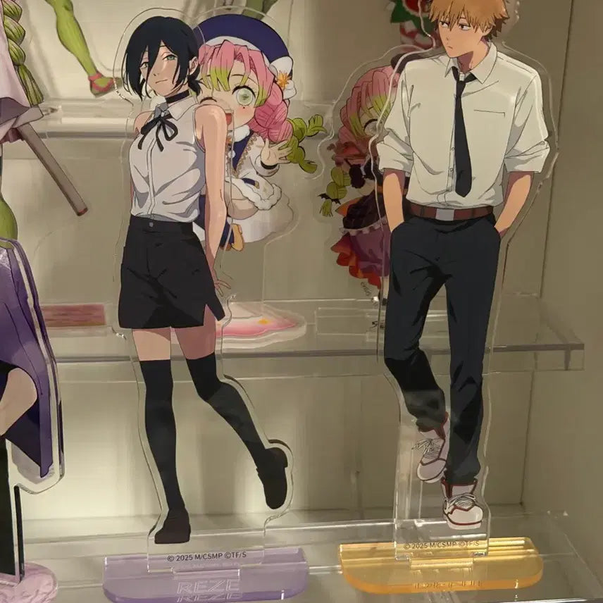 [BUNJANG] Chainsaw Man - Ryu (Reze) & Denji - Japan Pop-Up Exclusive Acrylic Standee Bundle Set / 체인소맨 레제 덴지 일본 재팬 팝업 아크릴스탠드 일괄 양도 판매