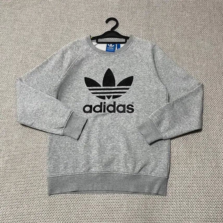 [BUNJANG] Adidas Fleece Round Sweatshirt / M 아디다스 기모 라운드 맨투맨 B.7497