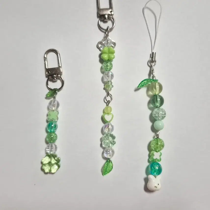 [BUNJANG] Handmade Beaded Charm Strap / 핸드메이드 비즈 키링 스트랩