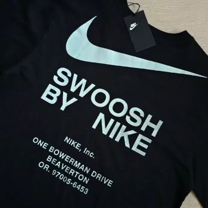 [BUNJANG] Nike Swoosh T-Shirt Black XL / 나이키 스우시 티셔츠 블랙 XL