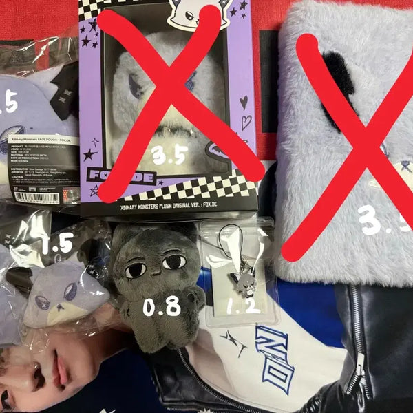 [BUNJANG] Xdinary Heroes Xdiz Xmon MD Pouch, Face Keyring / 엑스디너리히어로즈 엑디즈 엑몬 엠디 양도