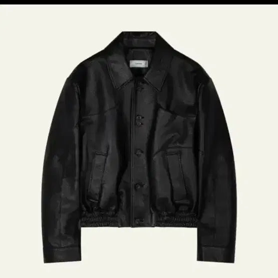 [BUNJANG] Waveness Flow Line Leather Jacket / (1) 웨이비니스 플로우 라인 레더 자켓