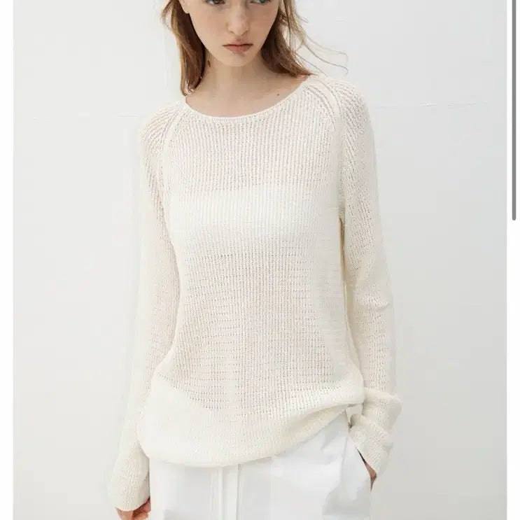 [BUNJANG] Leete Breeze Linen Knit White / 르에떼 브리즈 린넨 니트 화이트 2