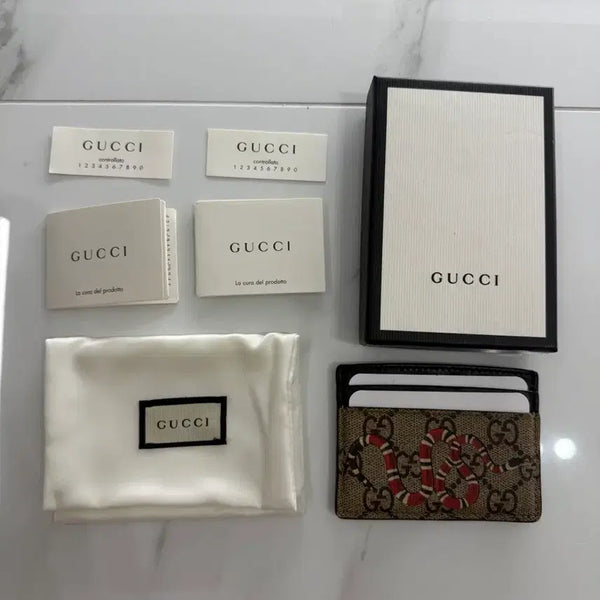 [BUNJANG] Gucci Kingsnake Card Wallet / (새상품급) 구찌 킹스네이크 카드지갑 풀구성