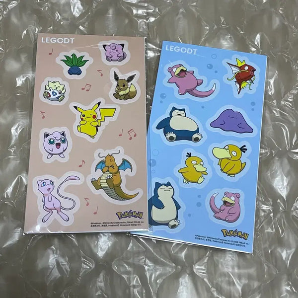 [BUNJANG] LEGOEAT Pokémon Sticker Set (2 Types, Sealed) / 미개봉)레고트 포켓몬 스티커 2종 세트