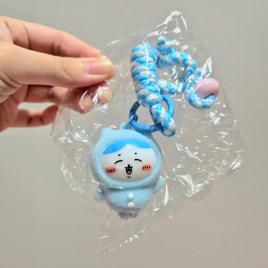 [BUNJANG] Chikawa Hachiware Floki Keychain - Blue / 먼작귀 치이카와 하치와레 플로키 키링_블루