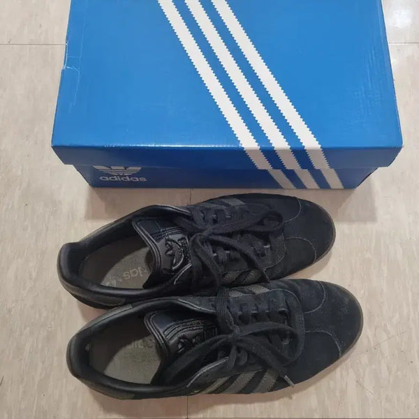 [BUNJANG] Adidas Gazelle Core Black Metallic Gold 265 / 아디다스 가젤 코어 블랙 골드 메탈릭 검 265