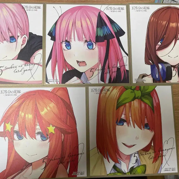 [BUNJANG] The Quintessential Quintuplets Card Game Set Vol. 7 General Shikishi Bundle / 5등분의 신부 카드게임 7탄 일반 색지 버전 일괄 판매