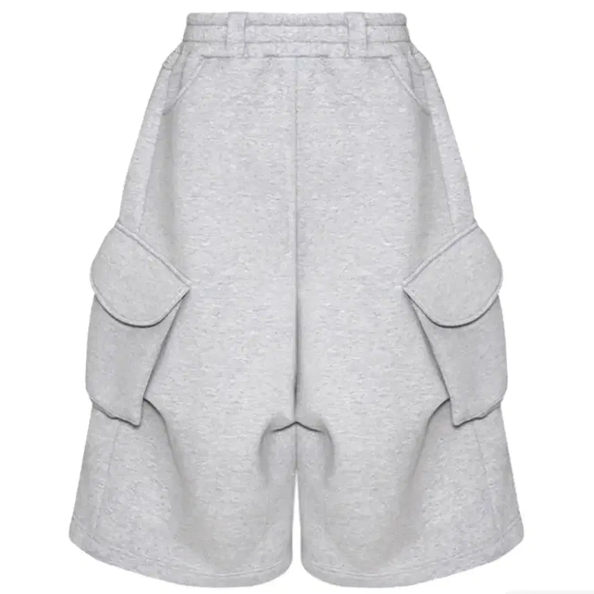 [BUNJANG] MJD Cargo Bermuda Shorts Mélange Grey / (구매) mjd 카고 버뮤다 팬츠 멜란지 그레이