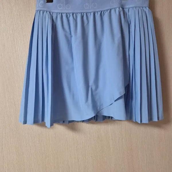 [BUNJANG] ALO Pleated Skirt Blue Large / ALO 알로 플리츠 스커트 블루 라지