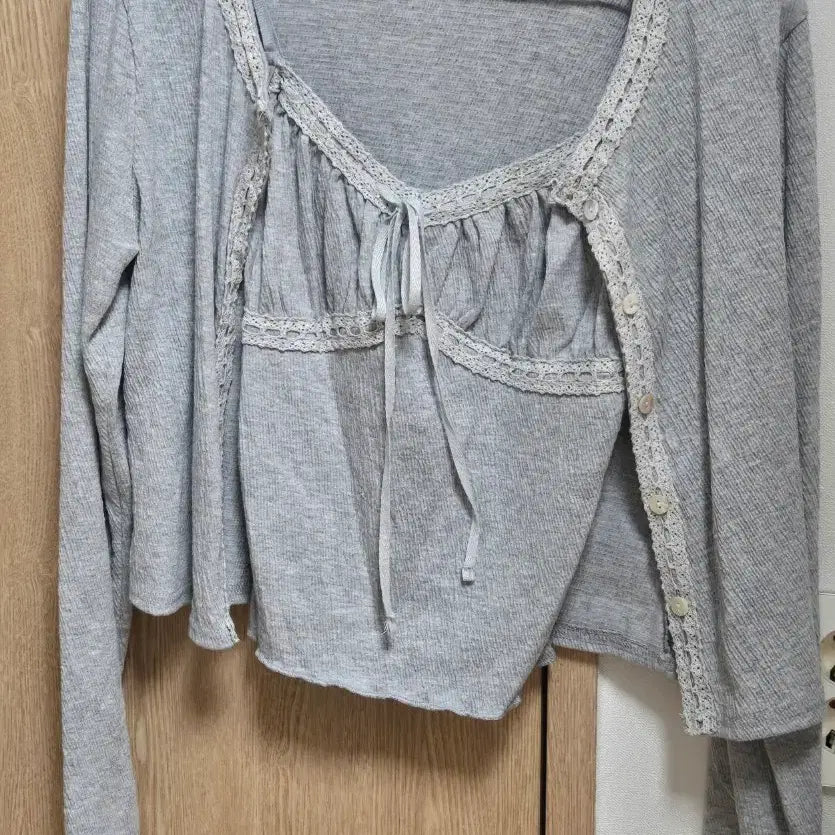 [BUNJANG] Sleeveless Cardigan Set / 나시 가디건세트