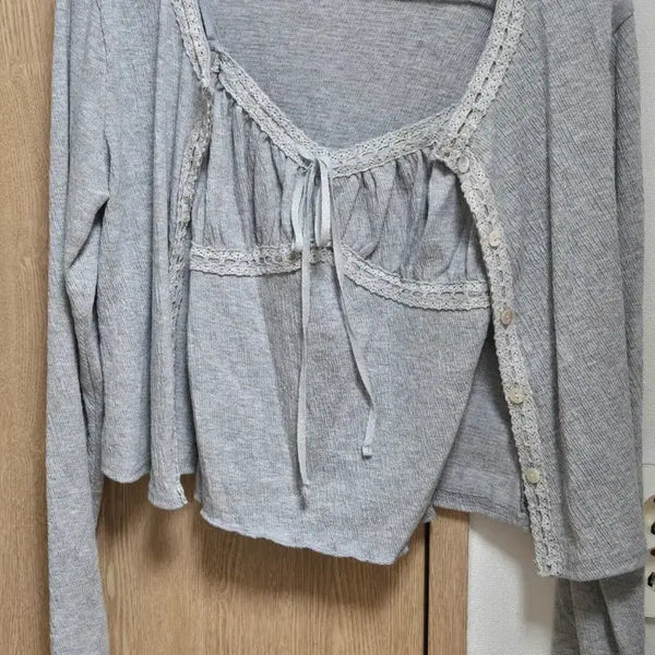 [BUNJANG] Sleeveless Cardigan Set / 나시 가디건세트