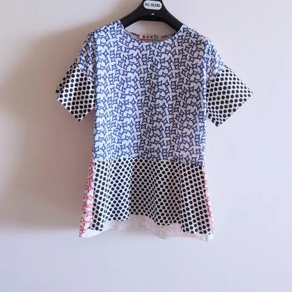[BUNJANG] Marni Star Dot Pattern Blouse / 마르니 별 도트 패턴 블라우스