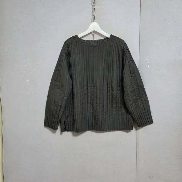 [BUNJANG] Thin Padded Blouse - Medium, Gray / 얇은누빔 블라우스 M   n8007