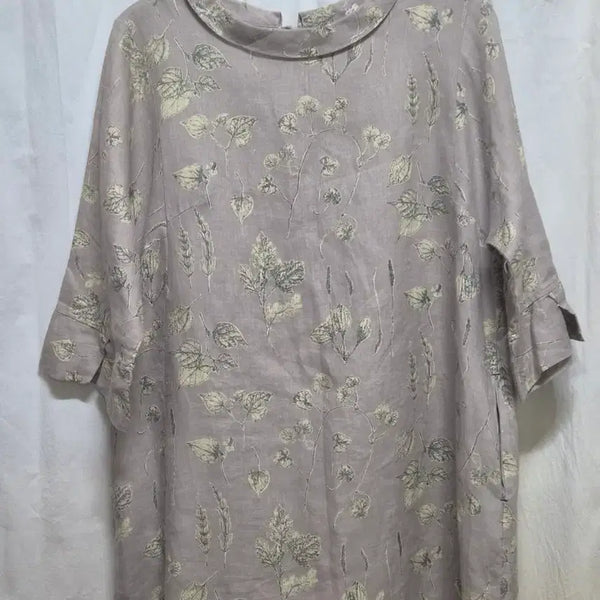 [BUNJANG] Floral Print Midi Dress / 잔잔한 꽃무늬 여성 원피스