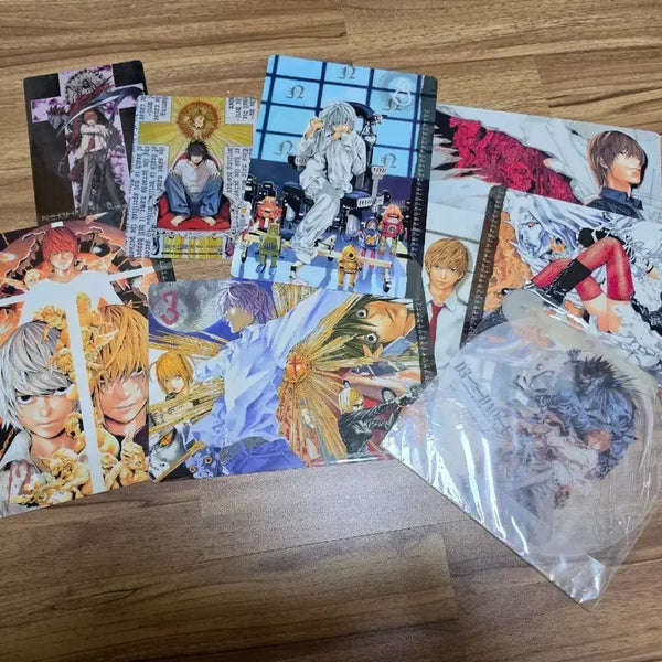 [BUNJANG] Death Note Clear Card, Calendar, and Fan Goods Bundle / 데스노트 클리어 카드 및 클리어달력(양면) 부채 굿즈