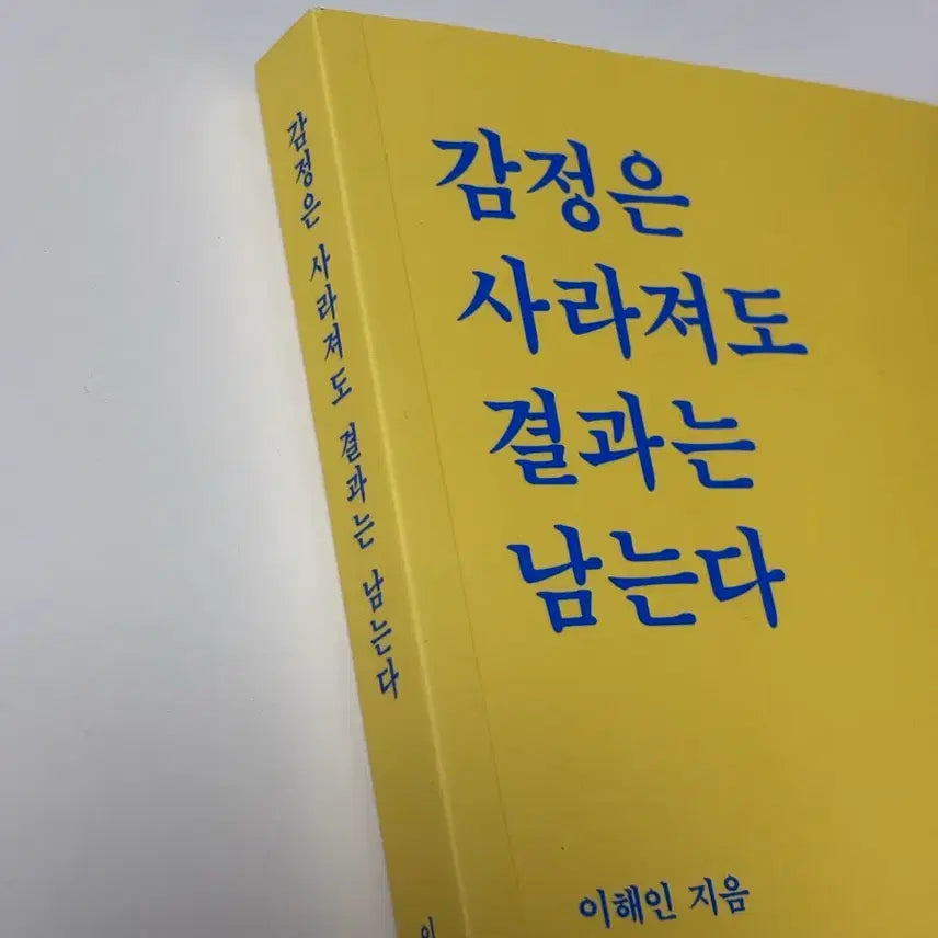 [BUNJANG] Result Remains Even If Emotions Disappear Book / 감정은 사라져도 결과는 남는다 책