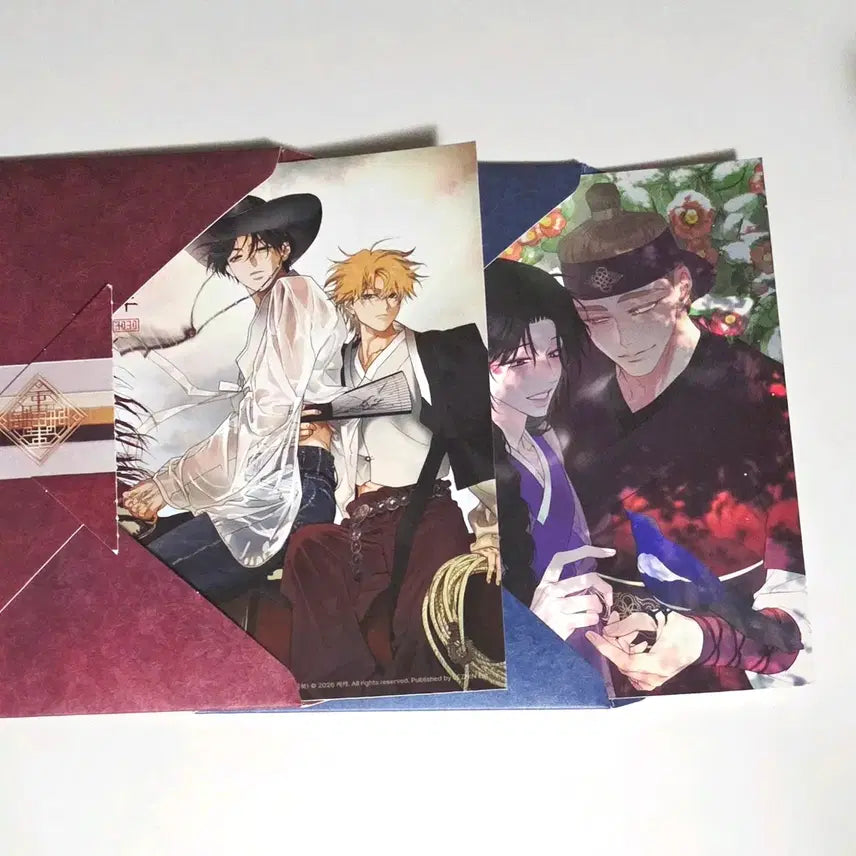 [BUNJANG] Jaimi Shop Korean New Year Resin & Bomtoon Wave's Coast Postcard Set / 재이미샵 근하신년 레봄 카페 레진 봄툰 연하장 풀북 파도의해안 굿즈