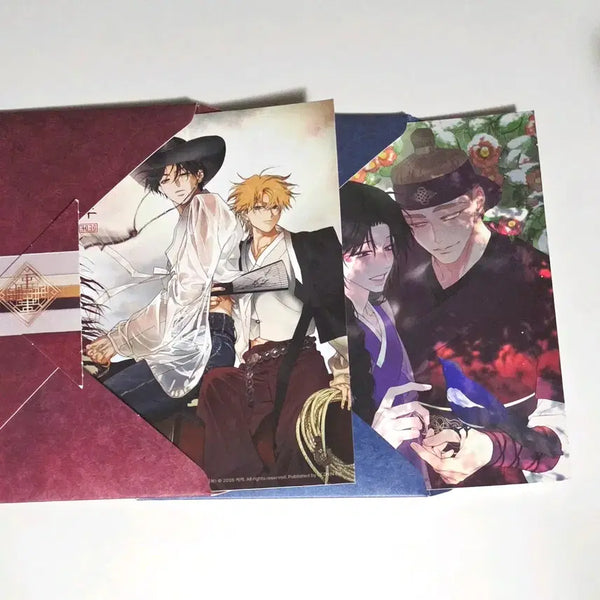 [BUNJANG] Jaimi Shop Korean New Year Resin & Bomtoon Wave's Coast Postcard Set / 재이미샵 근하신년 레봄 카페 레진 봄툰 연하장 풀북 파도의해안 굿즈