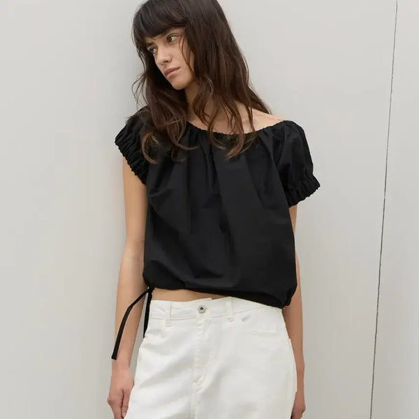 [BUNJANG] LEBA Crispy Volume Cropped Blouse / (르바) Crispy Volume Cropped Blouse