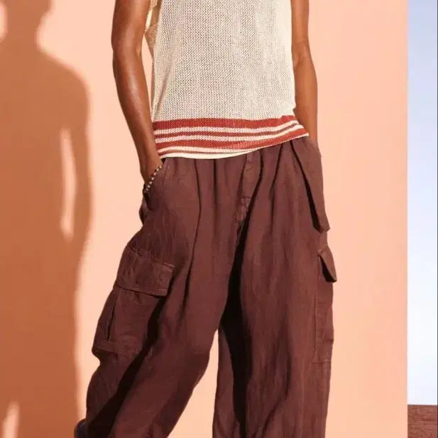 [BUNJANG] Zara SRPLS Linen Cargo Pants / 자라 srpls 린넨 카코 팬츠