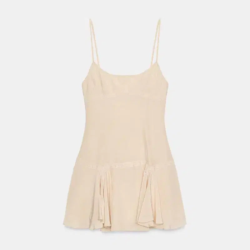 [BUNJANG] ZARA Embroidered Camisole Dress / 자라 자수 캐미솔 원피스