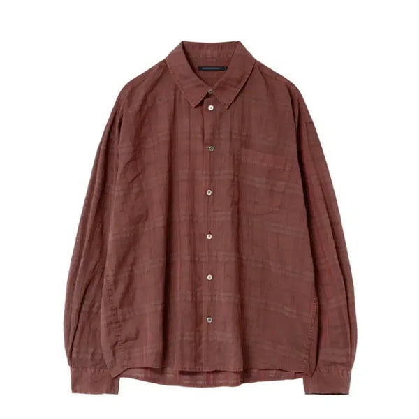 [BUNJANG] Hatching Room Classic Check Red Shirt / [3]해칭룸 클래식 체크 레드 셔츠