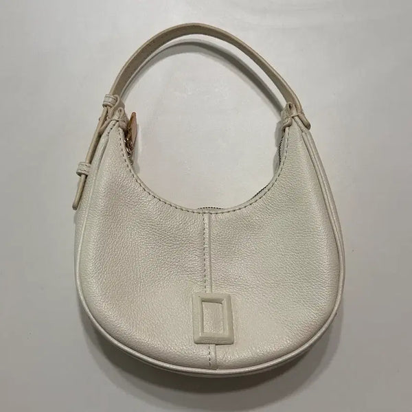 [BUNJANG] Couronne Mini Bag White Leather Crossbody Bag / 쿠론 미니백 화이트