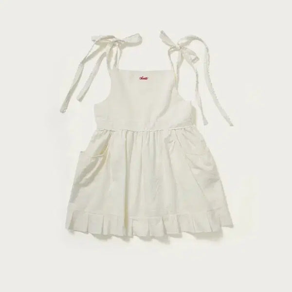 [BUNJANG] Scotti Apron Dress White / scotti 스코티 에이프런 원피스
