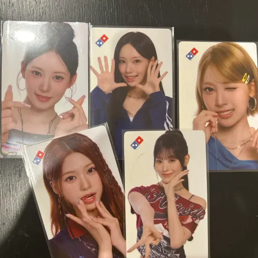 [BUNJANG] L's ene All Members Domino Pizza Photocard Set (5 pcs) / 리센느 멤버 전원 도미노피자 포토 카드 5장