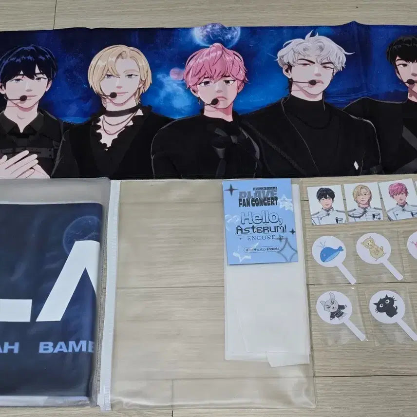 [BUNJANG] PLAVE Slogan Set (Animates, Fancon) + Fancon ID Photopack + KETAPO Deco-Pick Bundle Set / 플레이브 애니메이트 슬로건+팬콘 슬로건+팬콘 id포토팩 +케타포 데코픽 일괄