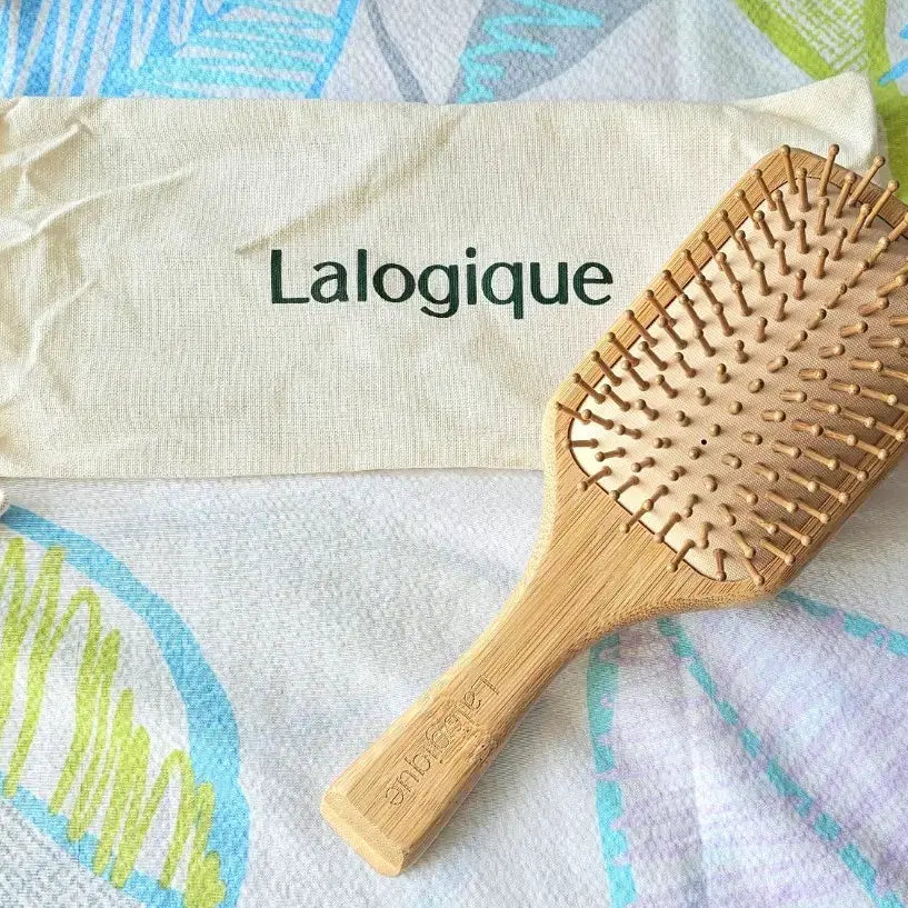 [BUNJANG] La Rojeuk Wooden Brush with Pouch / 라로지크 우든 브러쉬 파우치 포함