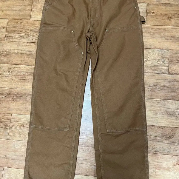 [BUNJANG] Carhartt B01 Double Knee Brown 34x30 Pants (Length Altered) / 칼하트 b01 더블니 브라운 34x30 (기장수선 했음)