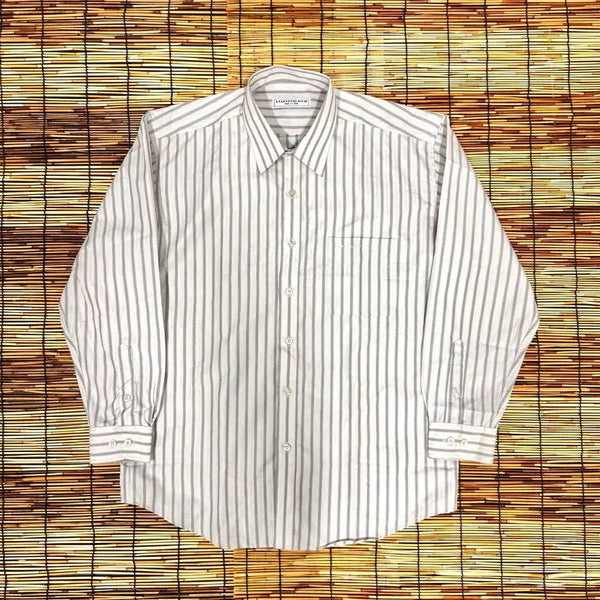[BUNJANG] Valentino Riche White Stripe Shirt L / 발렌티노 리치 화이트 스트라이프 셔츠 L