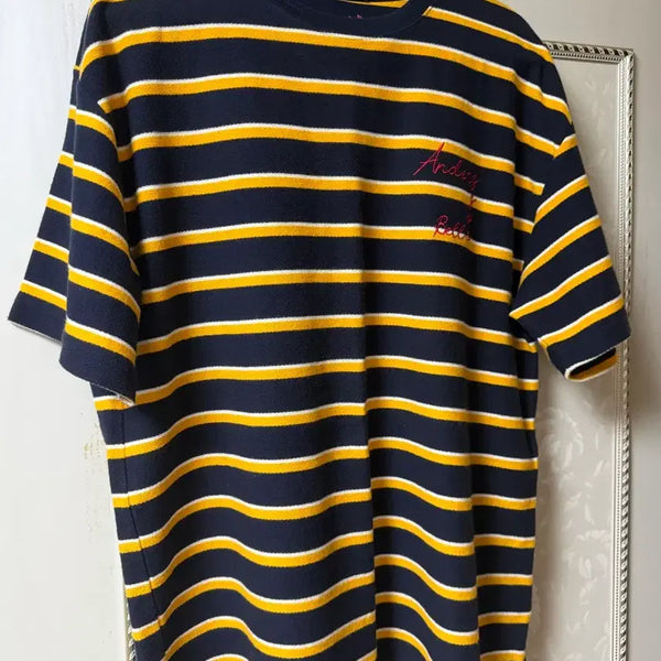 [BUNJANG] Andersson Bell Stripe Short Sleeve T-Shirt Yellow/Navy XL / 앤더슨벨 스트라이프 반팔티 옐로우/네이비 XL 판매합니다.