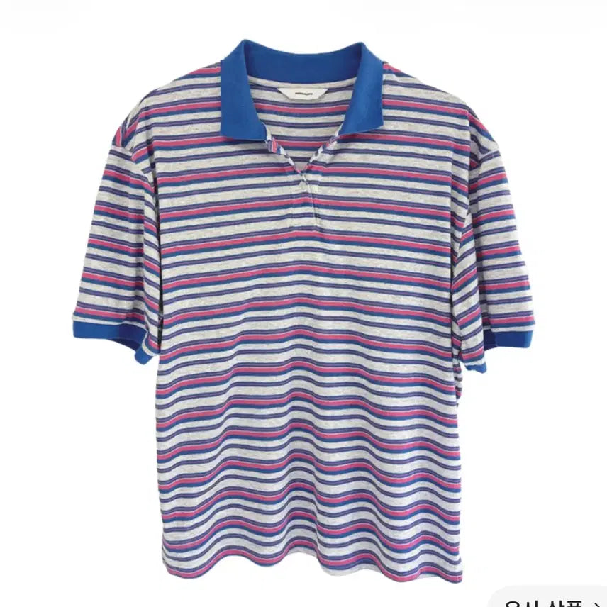 [BUNJANG] Non-Nod Summer Polo Shirt Multi Stripe / [1] 논노드 섬머 폴로 셔츠 멀티 스트라이프