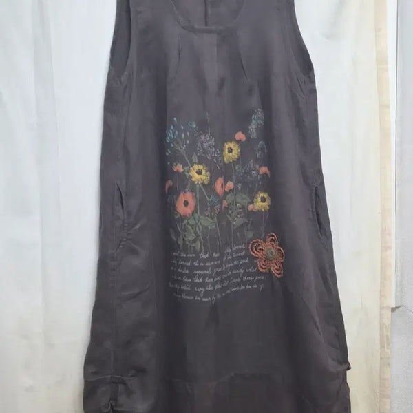 [BUNJANG] Micherie Sleeveless Floral Maxi Dress / 미쉐리 민소매 플로럴원피스