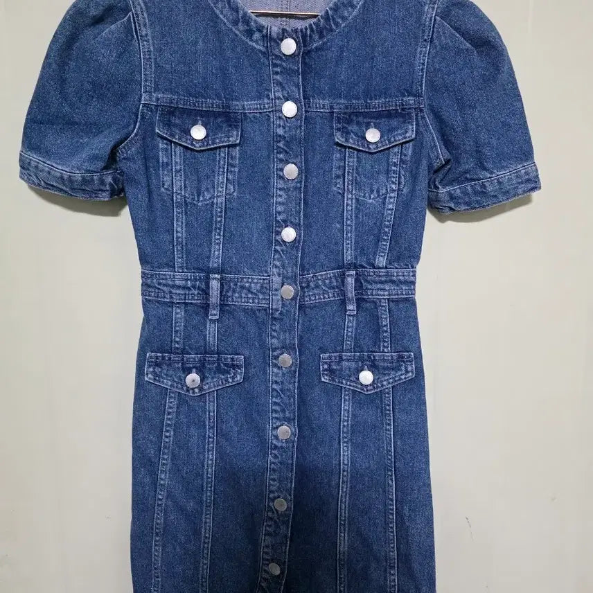 [BUNJANG] Maje Relvira Denim Mini Dress / 마쥬 엘비라(Relvira) 데님 미니 원피스