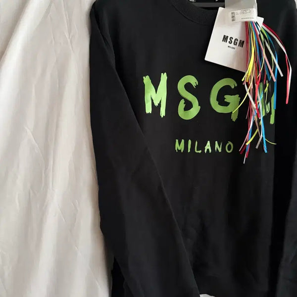 [BUNJANG] MSG M Black Sweatshirt / [L] MSGM 맨투맨 블랙 스웻셔츠 새상품