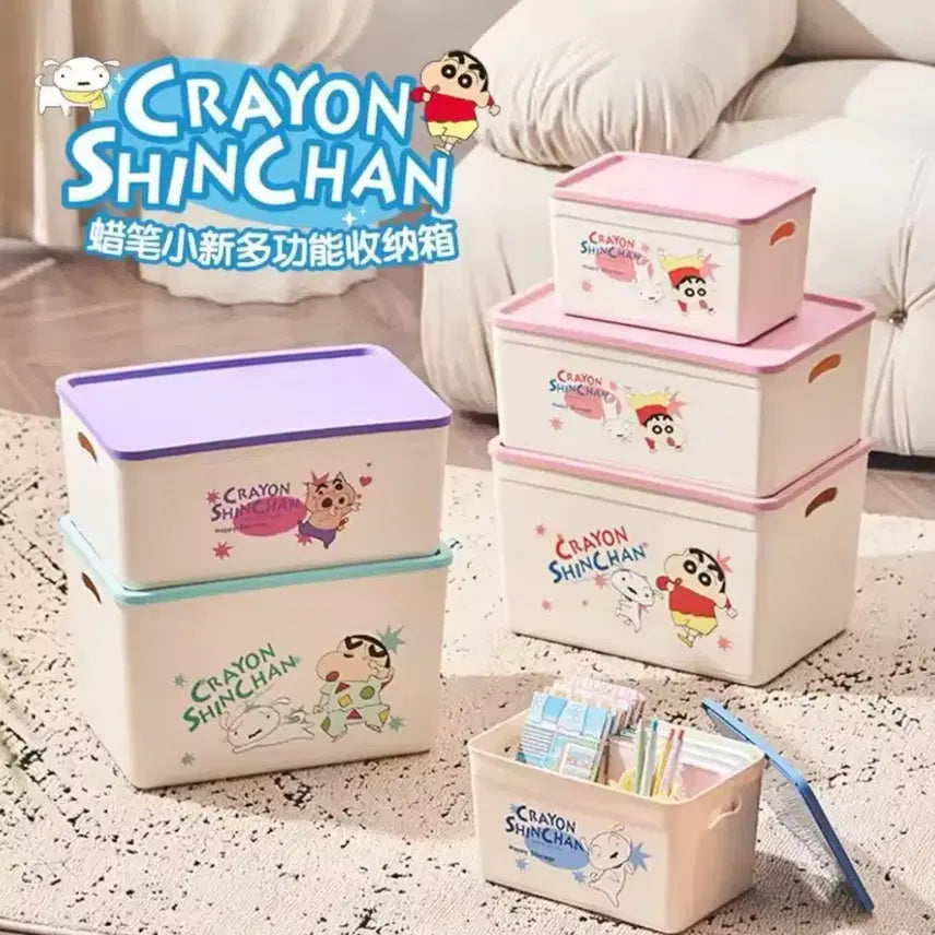 [BUNJANG] Crayon Shin-chan Multi-purpose Storage Box with Lid / 짱구 다용도 뚜껑 수납함